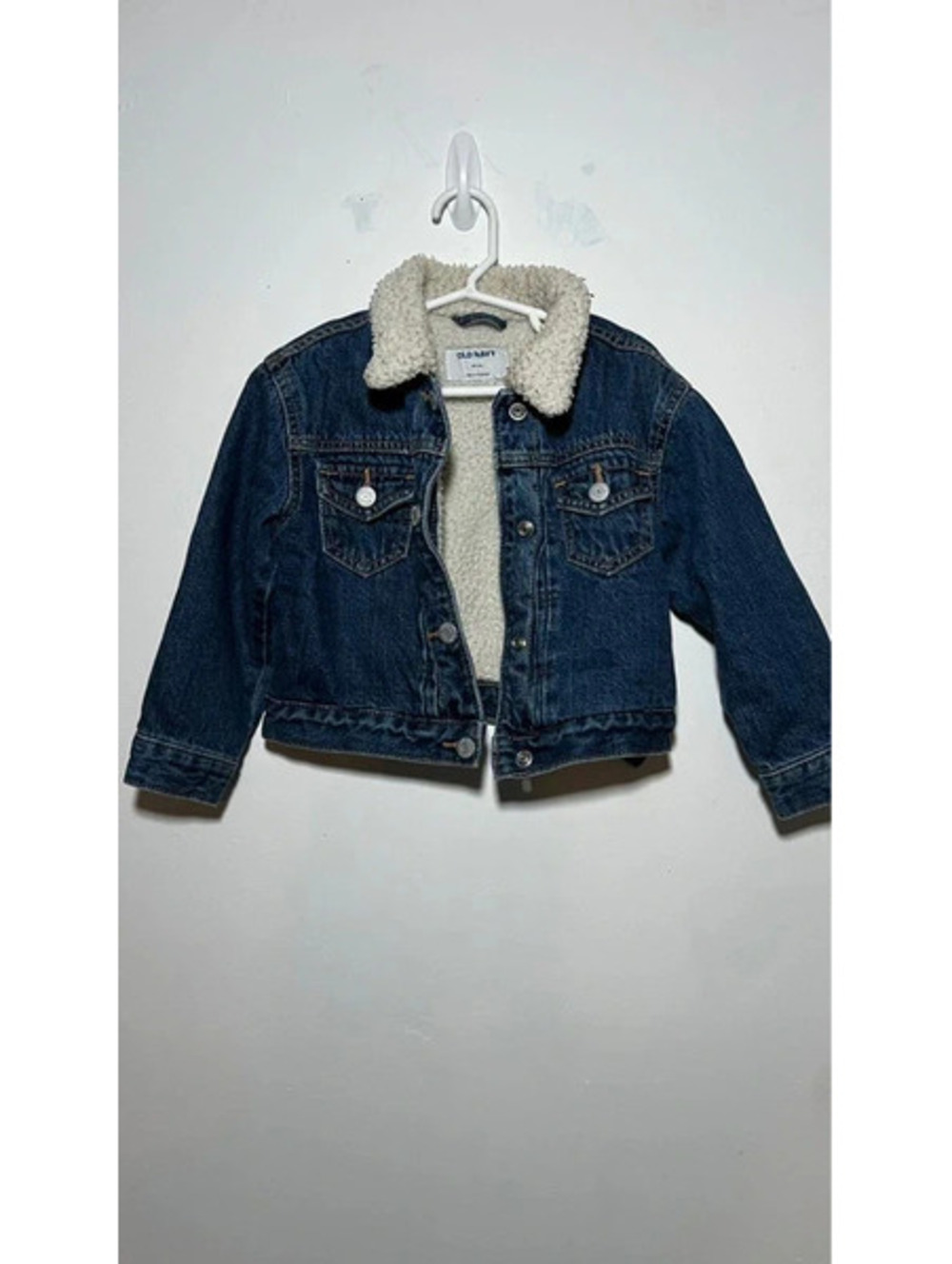 Old navy blue denim jacket